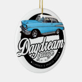 Chevy Bel Air Garage Logo 1957 Keramisch Ornament (Rechts)