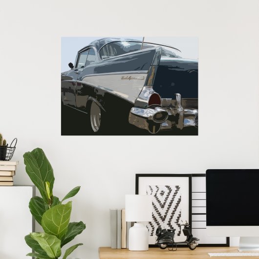 Chevy Bel Air Poster (Thuiskantoor)