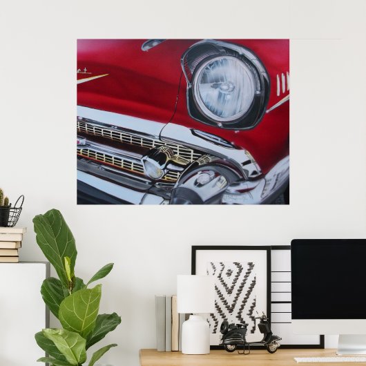 Chevy Bel Air Poster 1957 (Thuiskantoor)