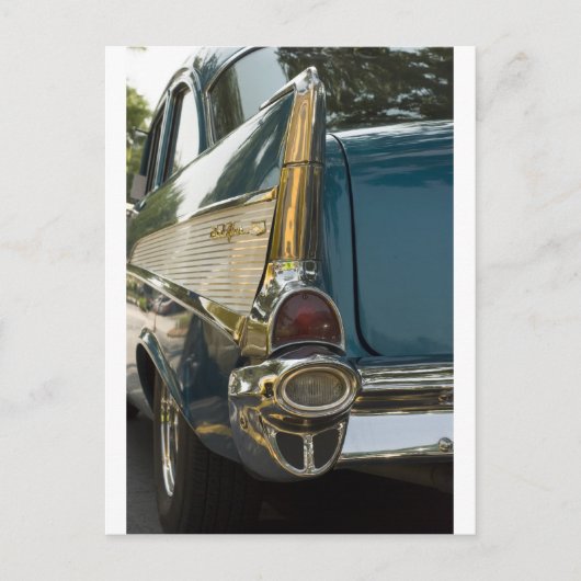 Chevy Bel Air Tail Fin Briefkaart (Voorkant)