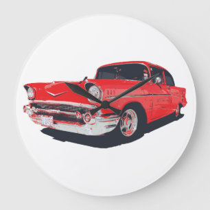 Chevy Bel Air vectorillustratieklok Grote Klok