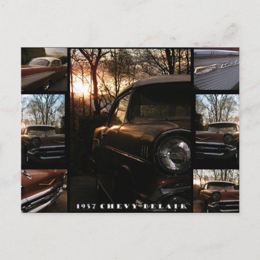 Chevy Belair 1957 Briefkaart (Voorkant)
