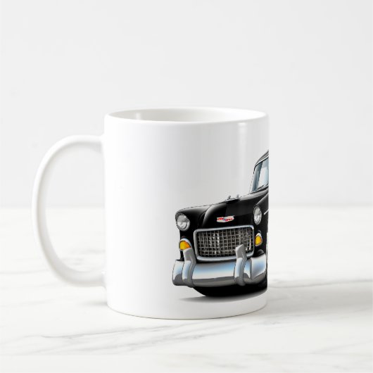 Chevy Belair Black Car 1955 Koffiemok (Links)