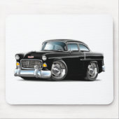 Chevy Belair Black Car 1955 Muismat (Voorkant)