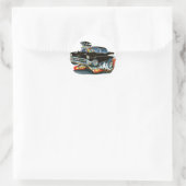 Chevy Belair Black Car 1957 Ronde Sticker (Tas)
