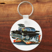 Chevy Belair Black Car 1957 Sleutelhanger (Voorkant)
