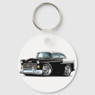 Chevy Belair Black-White 1955 Sleutelhanger