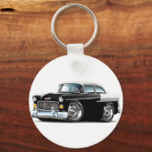 Chevy Belair Black-White 1955 Sleutelhanger (Voorkant)