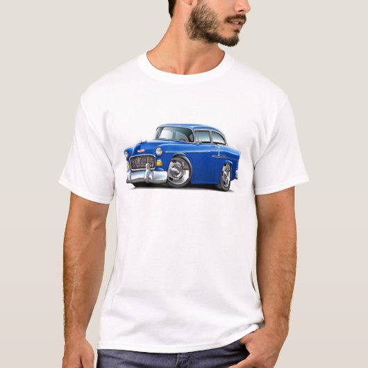 Chevy Belair Blue Car 1955 T-shirt (Voorkant)