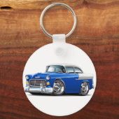 Chevy Belair Blue-White 1955 Sleutelhanger (Voorkant)