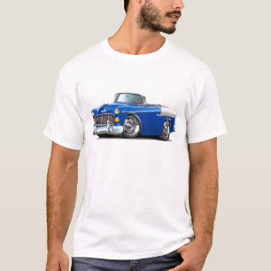 Chevy Belair Blue-White, converteerbaar in 1955 T-shirt