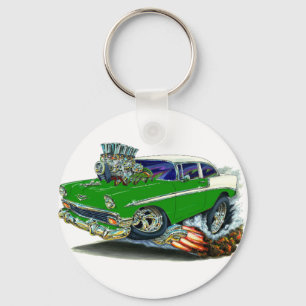 Chevy Belair Green Car 1956 Sleutelhanger