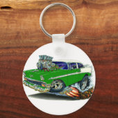 Chevy Belair Green Car 1956 Sleutelhanger (Voorkant)