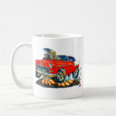Chevy Belair Red Car 1955 Koffiemok (Links)