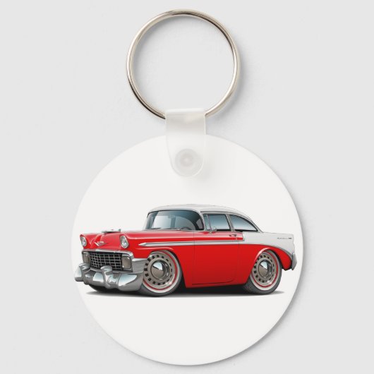 Chevy Belair Rood-White 1956 Sleutelhanger (Voorkant)