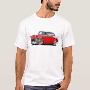Chevy Belair Rood-Witte auto uit 1956 T-shirt