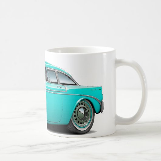 Chevy Belair Turquoise Car 1956 Koffiemok (Rechts)