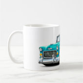 Chevy Belair Turquoise-White 1955 Koffiemok (Links)