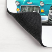 Chevy Belair Turquoise-White 1955 Muismat (Hoek)