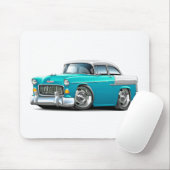Chevy Belair Turquoise-White 1955 Muismat (Met muis)
