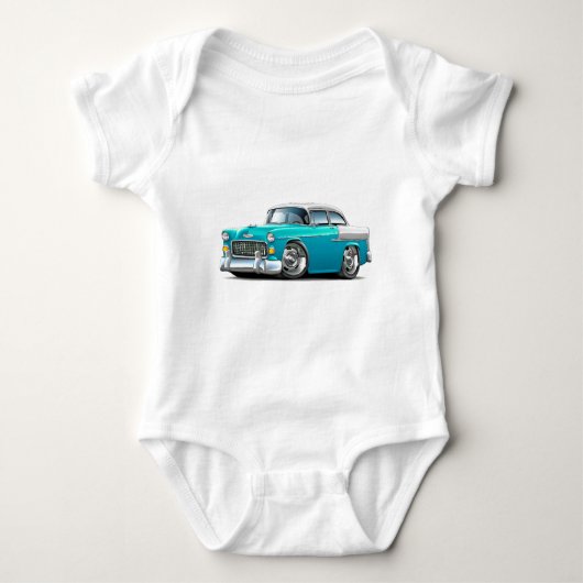 Chevy Belair Turquoise-White 1955 Romper (Voorkant)