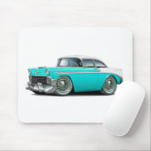 Chevy Belair Turquoise-White 1956 Muismat (Met muis)