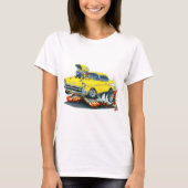 Chevy Belair Yellow Car 1957 T-shirt (Voorkant)