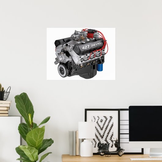Chevy Big Block Engine Poster (Thuiskantoor)
