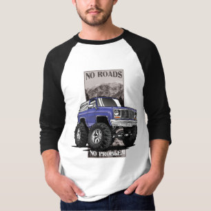 Chevy Blazer 'No Roads'-ontwerp uit de jaren tacht T-shirt