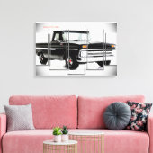 Chevy C10 1965 Canvas Afdruk (Insitu (Woonkamer))