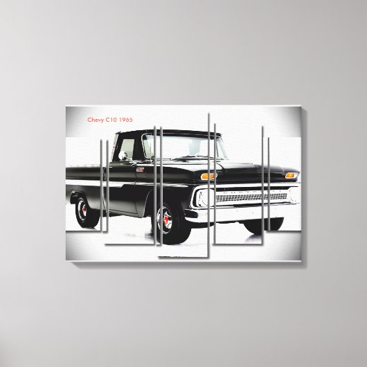 Chevy C10 1965 Canvas Afdruk (Voorkant)