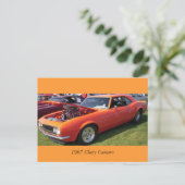 Chevy Camaro 1967 Briefkaart (Staand voorkant)