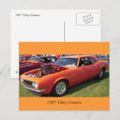 Chevy Camaro 1967 Briefkaart (Voorkant / Achterkant)