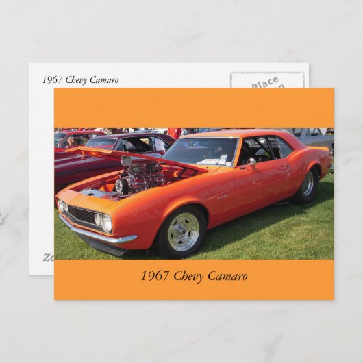Chevy Camaro 1967 Briefkaart (Voorkant / Achterkant)