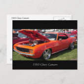 Chevy Camaro 1969 Briefkaart (Voorkant / Achterkant)