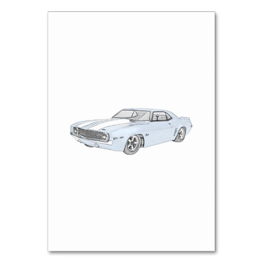 Chevy Camaro 1969 Kaart (Voorkant)