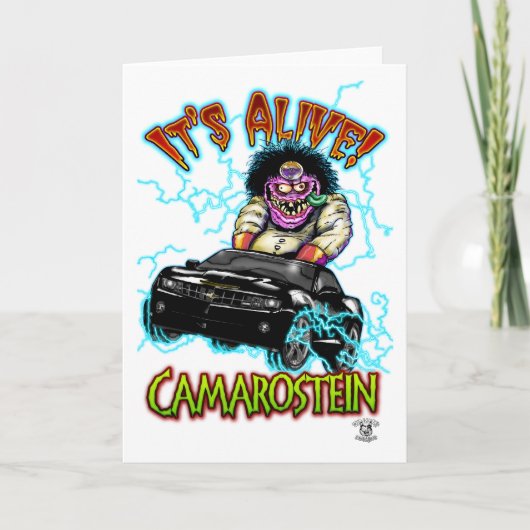 Chevy Camaro Black SS Kaart (Voorkant)