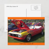 Chevy Camaro SS 1968 Briefkaart (Voorkant / Achterkant)