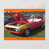 Chevy Camaro SS 1968 Briefkaart (Voorkant)