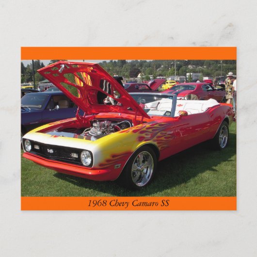 Chevy Camaro SS 1968 Briefkaart (Voorkant)