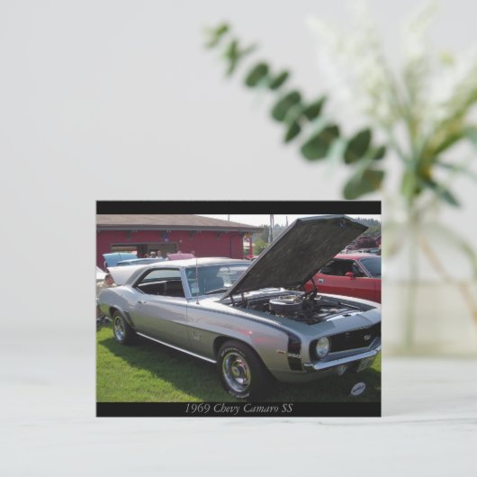 Chevy Camaro SS 1969 Briefkaart (Staand voorkant)
