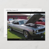 Chevy Camaro SS 1969 Briefkaart (Voorkant / Achterkant)