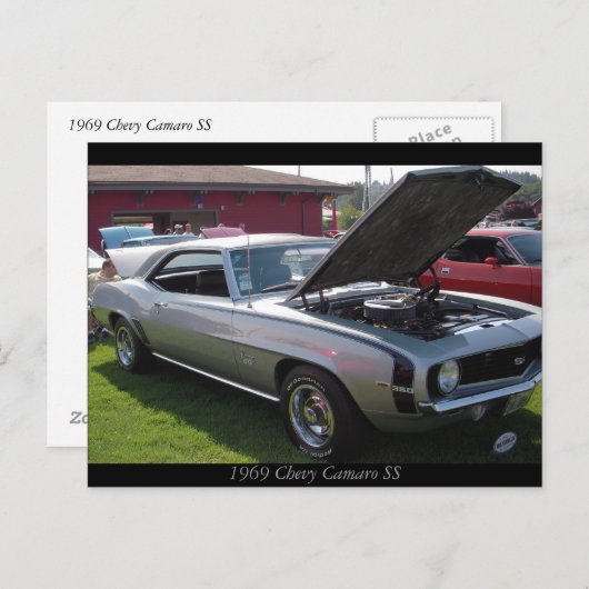 Chevy Camaro SS 1969 Briefkaart (Voorkant / Achterkant)