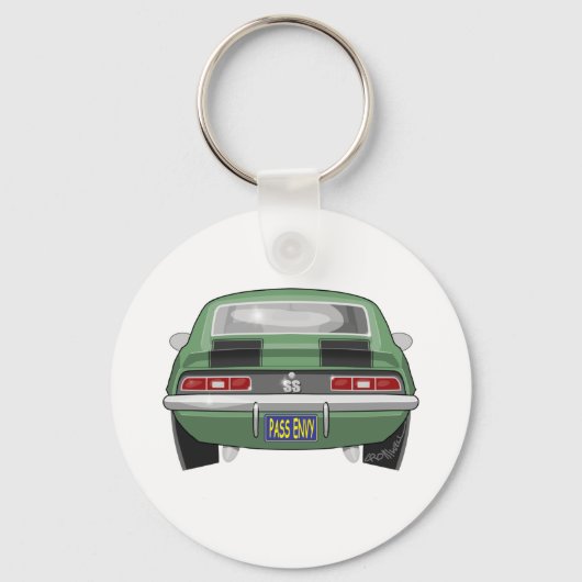 Chevy Camero SS 1969 Sleutelhanger (Voorkant)