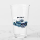  Chevy Car Personalized Beer uit de jaren vijftig Glas (Voorkant)