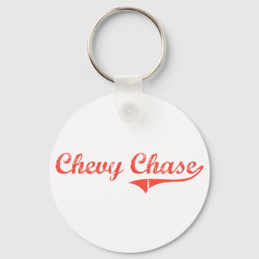 Chevy Chase Maryland Classic Design Sleutelhanger (Voorkant)