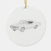 Chevy Chevelle 1967 Keramisch Ornament (Voorkant)