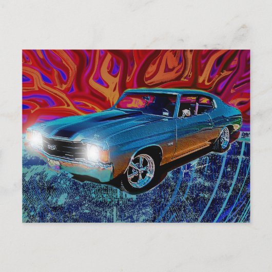 Chevy Chevelle Post Card Briefkaart (Voorkant)