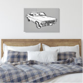 Chevy Chevelle SS 396 Illustration 1966 Canvas Afdruk (Insitu (Slaapkamer))