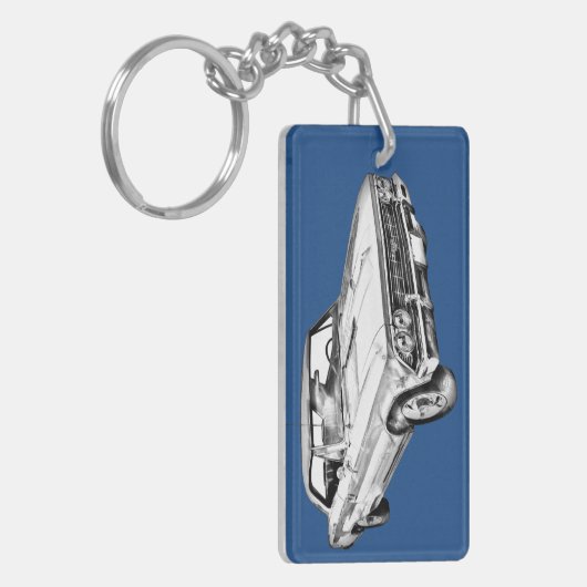 Chevy Chevelle SS 396 Illustration 1966 Sleutelhanger (Voorkant Links)